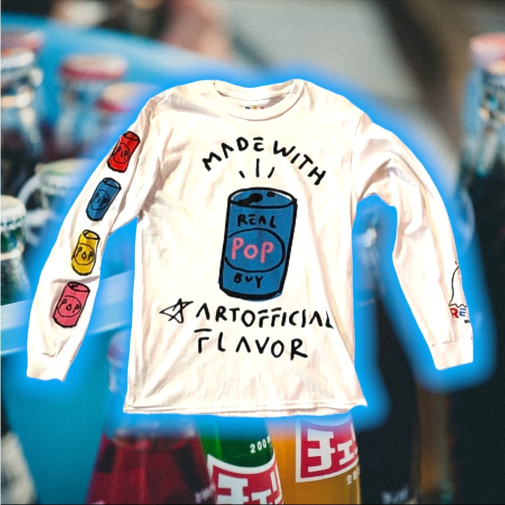 🆕 ArToFFiCiaL 🍒 FLaVoR LoNG SLeeVe TeE🧃